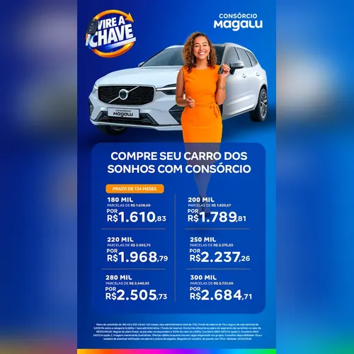 Consórcio Magalu - automóvel