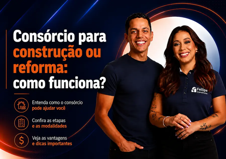 Consórcio para construção ou reforma: consultores explicam como funciona essa modalidade para construir ou reformar um imóvel.